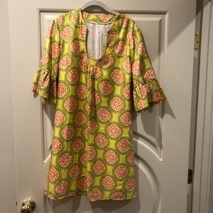 Retro silk dress